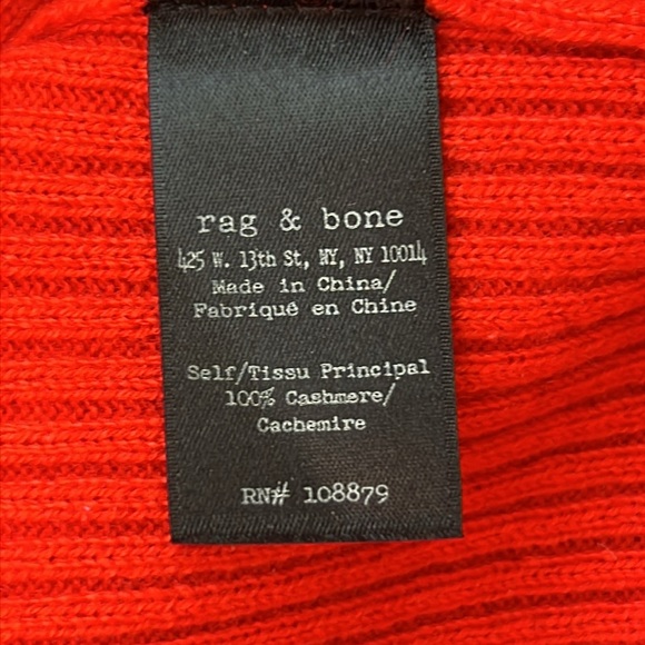 Rag & Bone Red Cashmere Sweater Dress - Picture 5 of 7